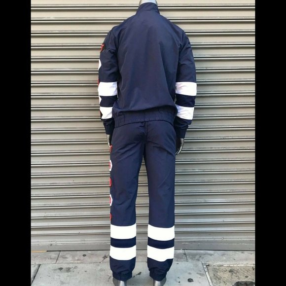 Men's Troop Navy White Windbreaker Tracksuit - Picture 5 of 6